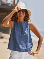 Frank & Eileen Shell Tank Indigo