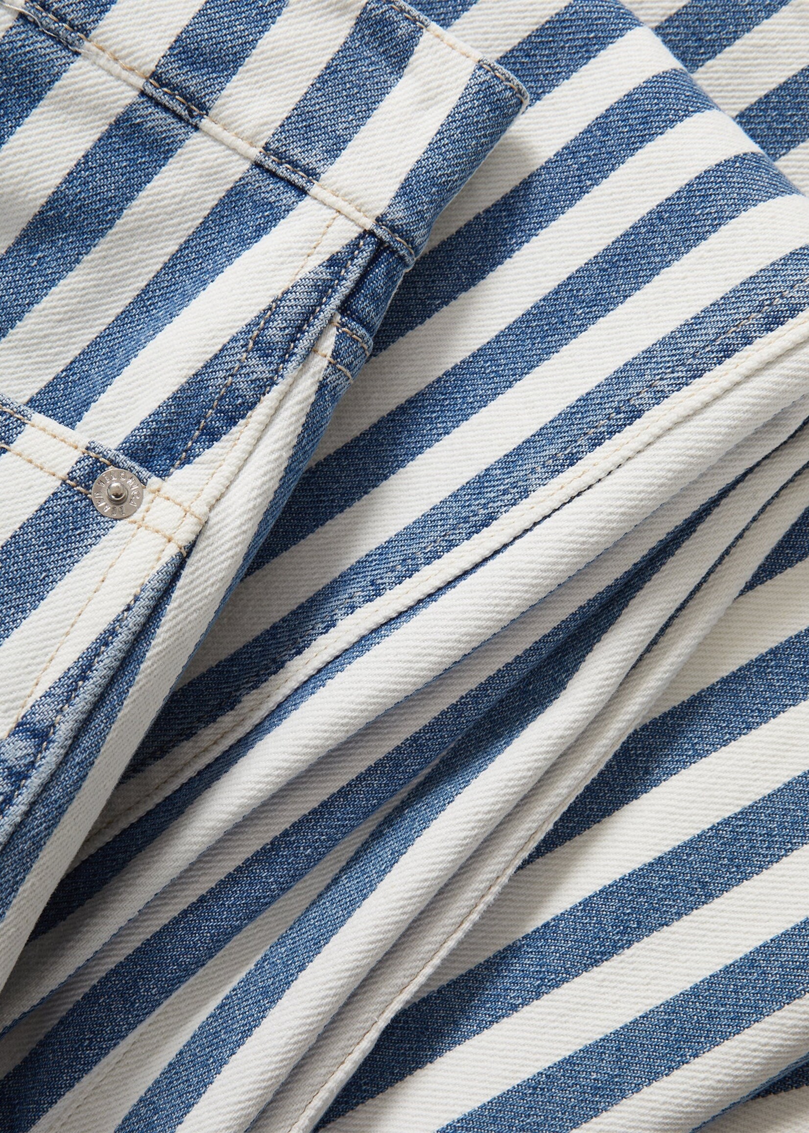 Veronica Beard Taylor High Rise Wide Leg Saltwater Stripe