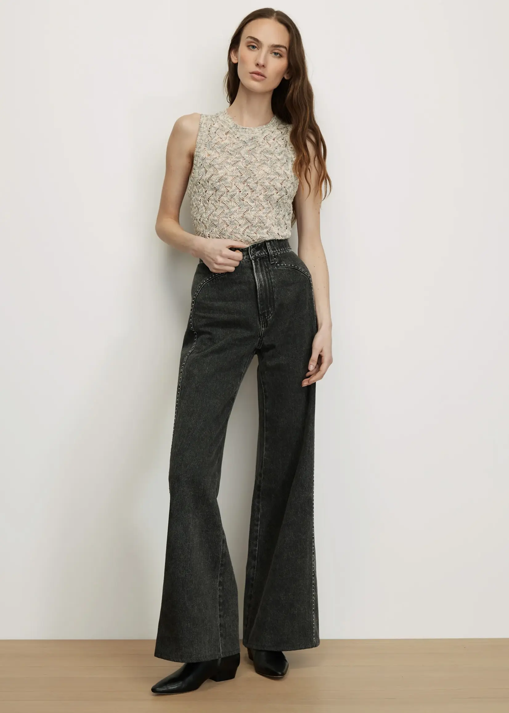 Veronica Beard Cropped Jerrel Knit Tank