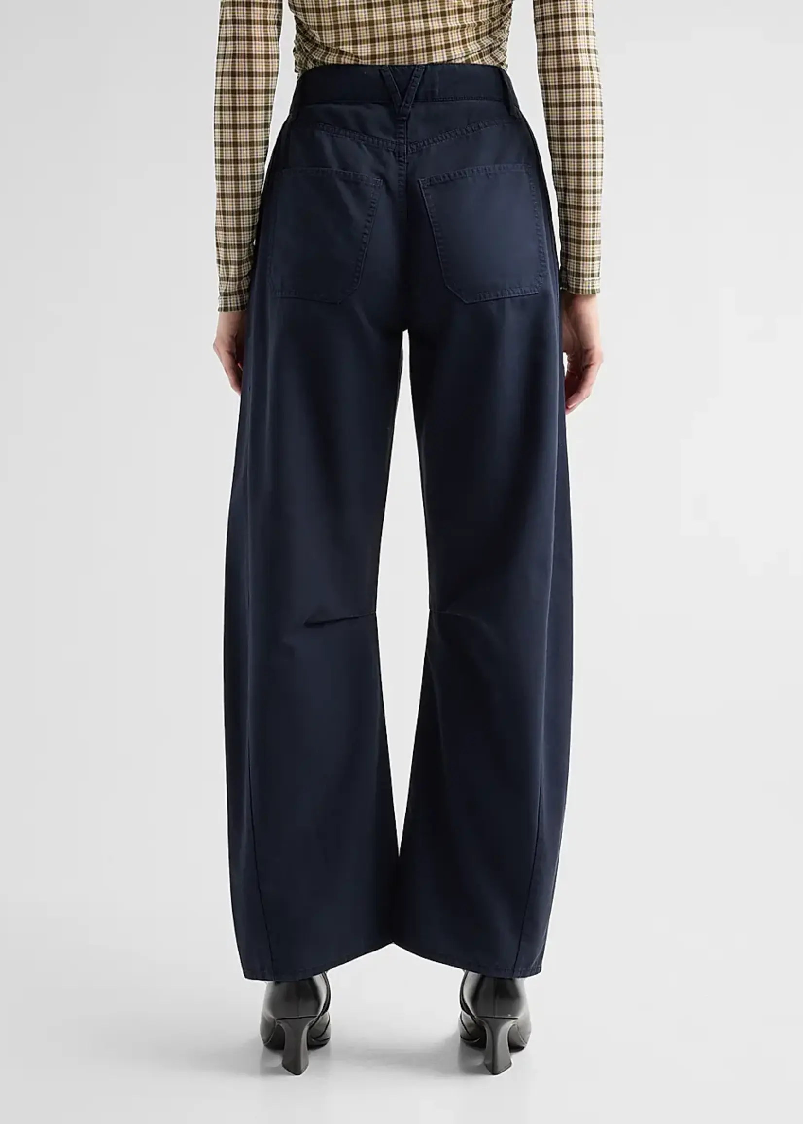 Veronica Beard Sloan High Rise Barrel Leg Pant