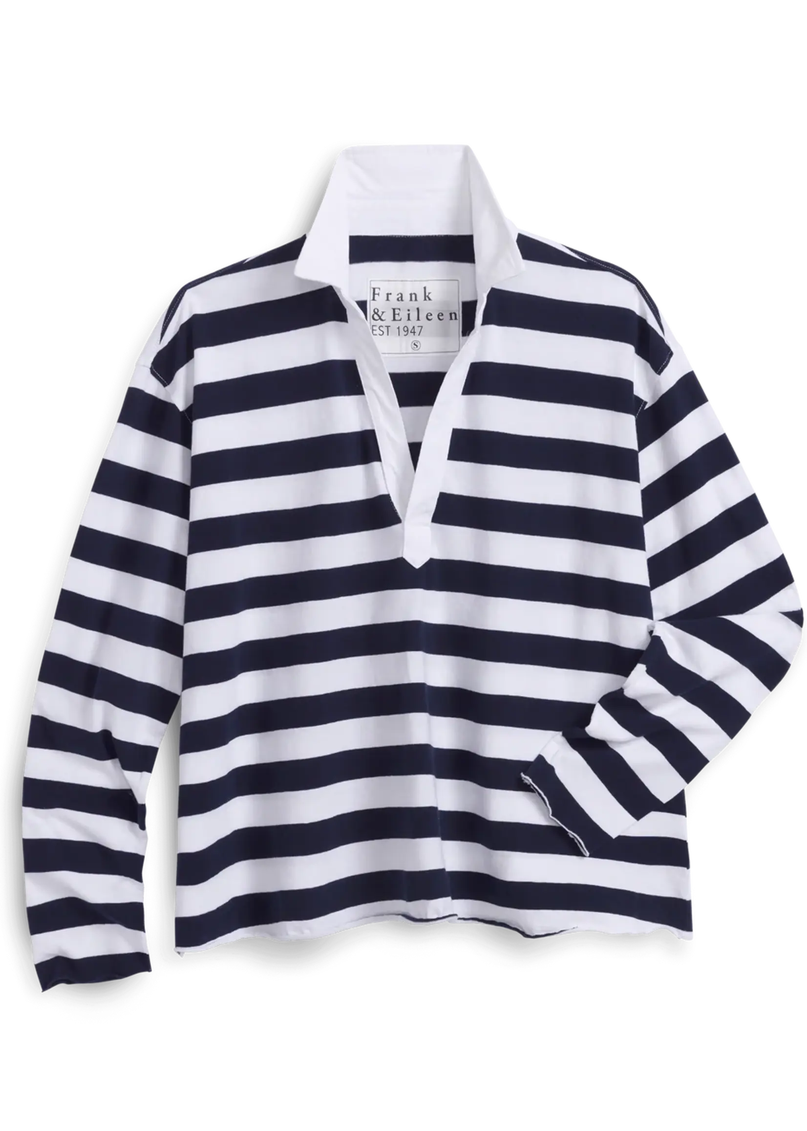 Frank & Eileen Patrick- Popover Henley Nautical Stripe