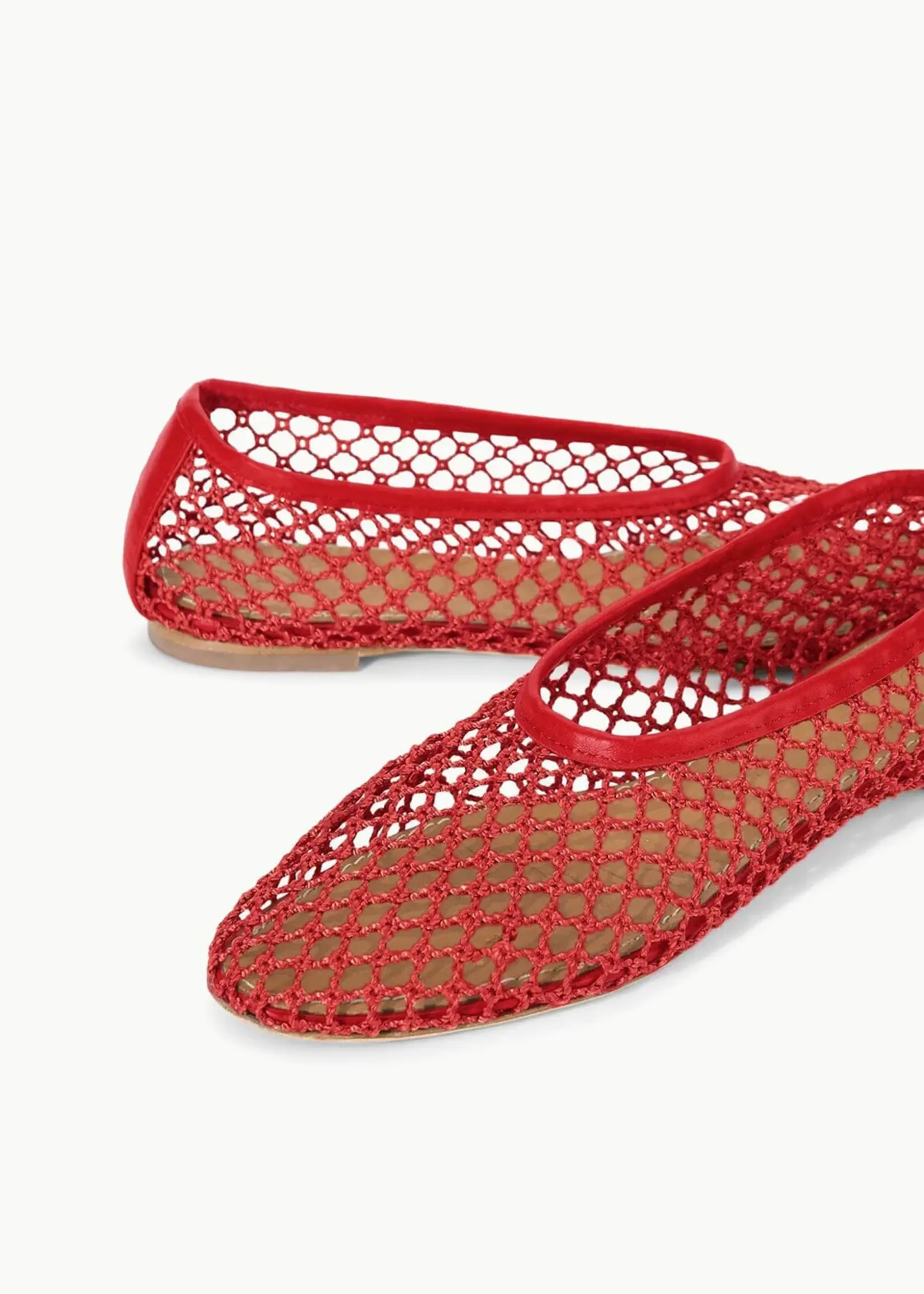 Staud Alba Ballet- Red Netting