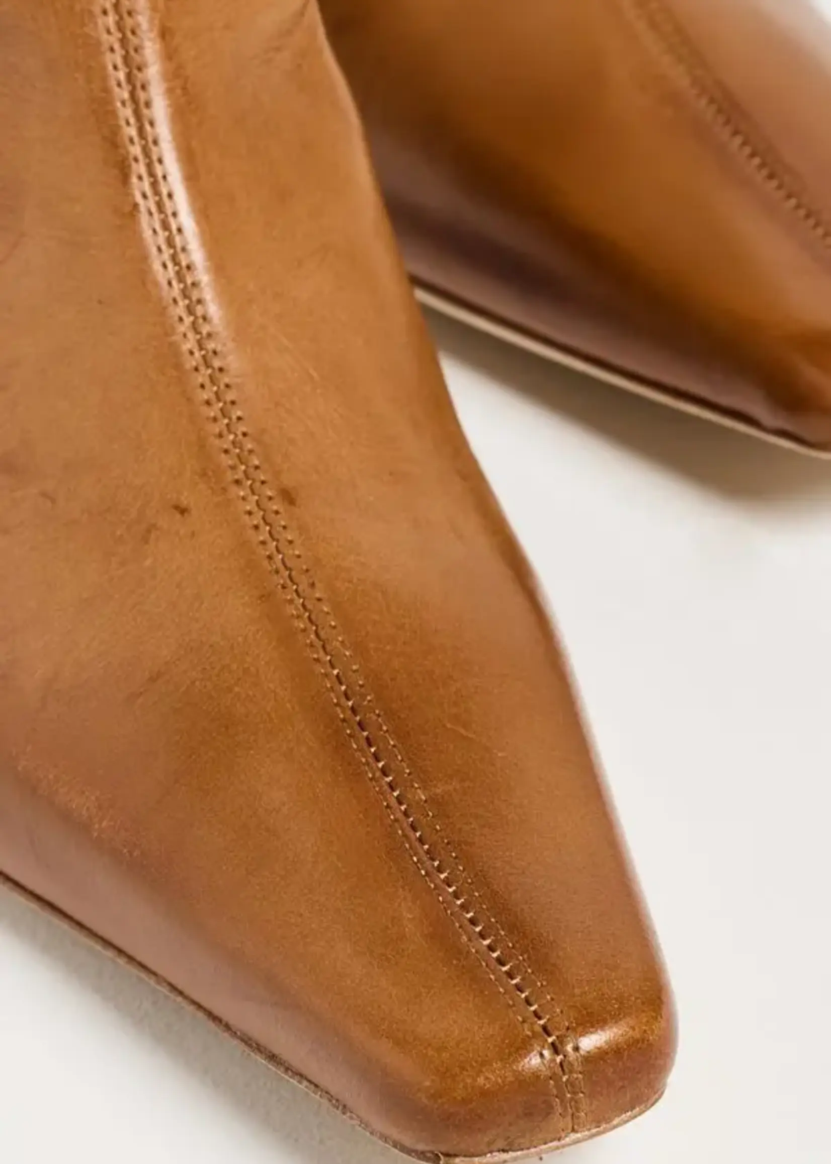 Staud Wally Boot Cashew Distressed