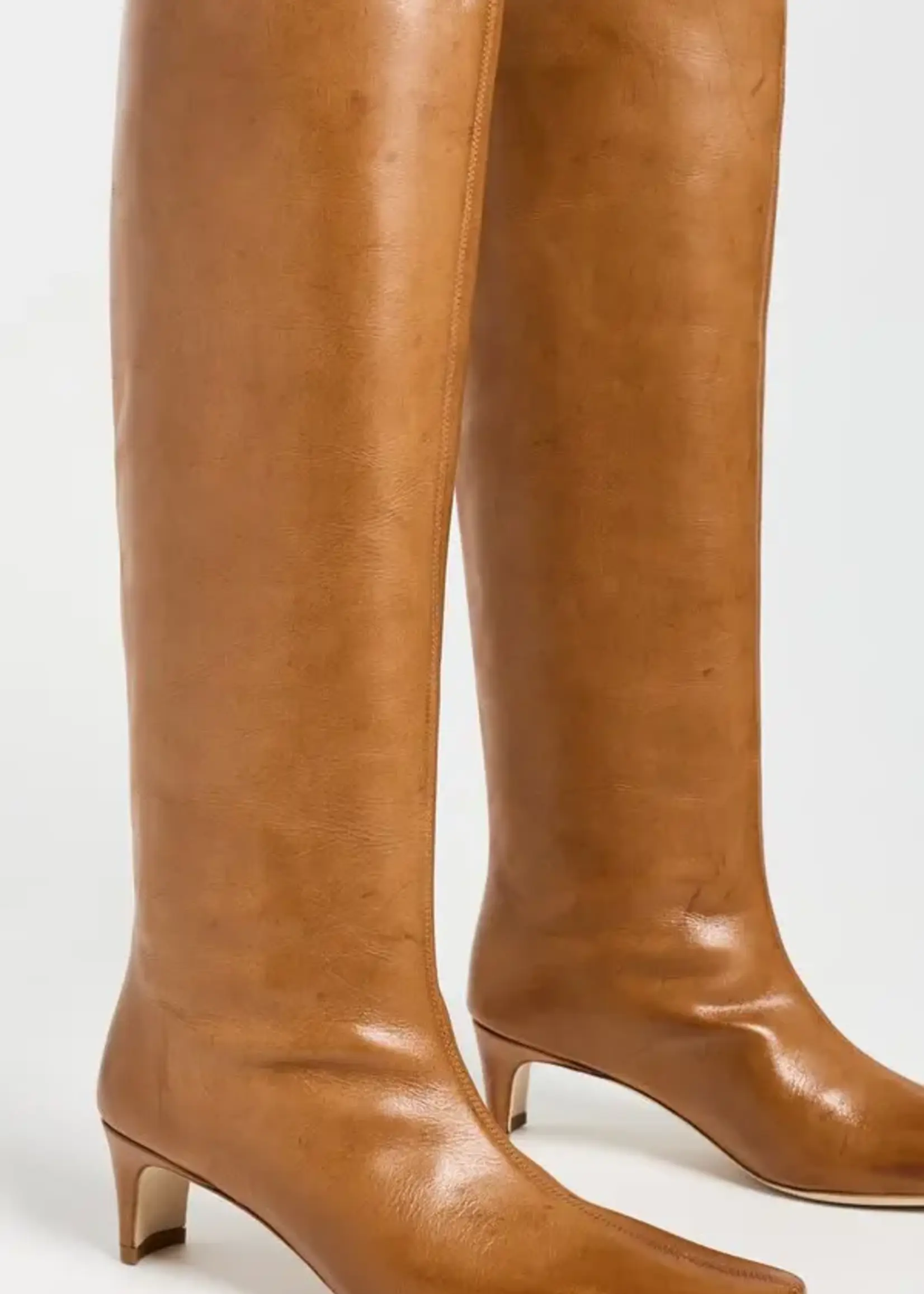 Staud Wally Boot Cashew Distressed