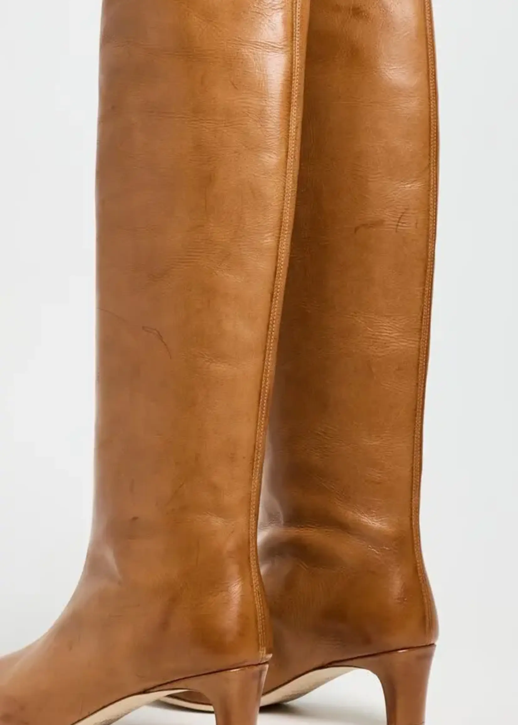 Staud Wally Boot Cashew Distressed