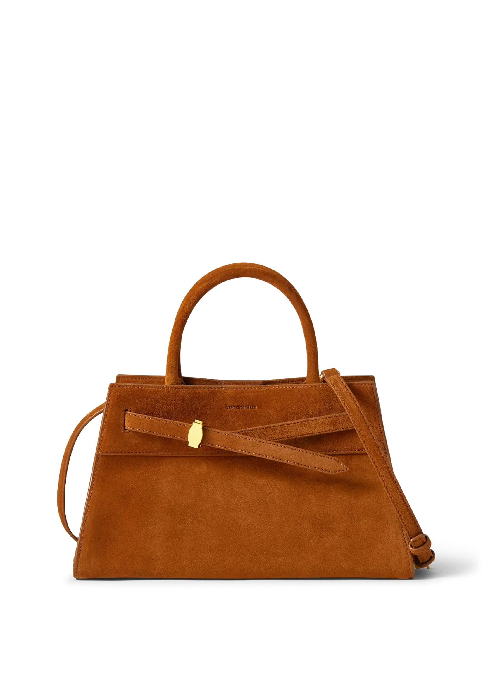 Veronica Beard Suede Dash Bag Tobacco