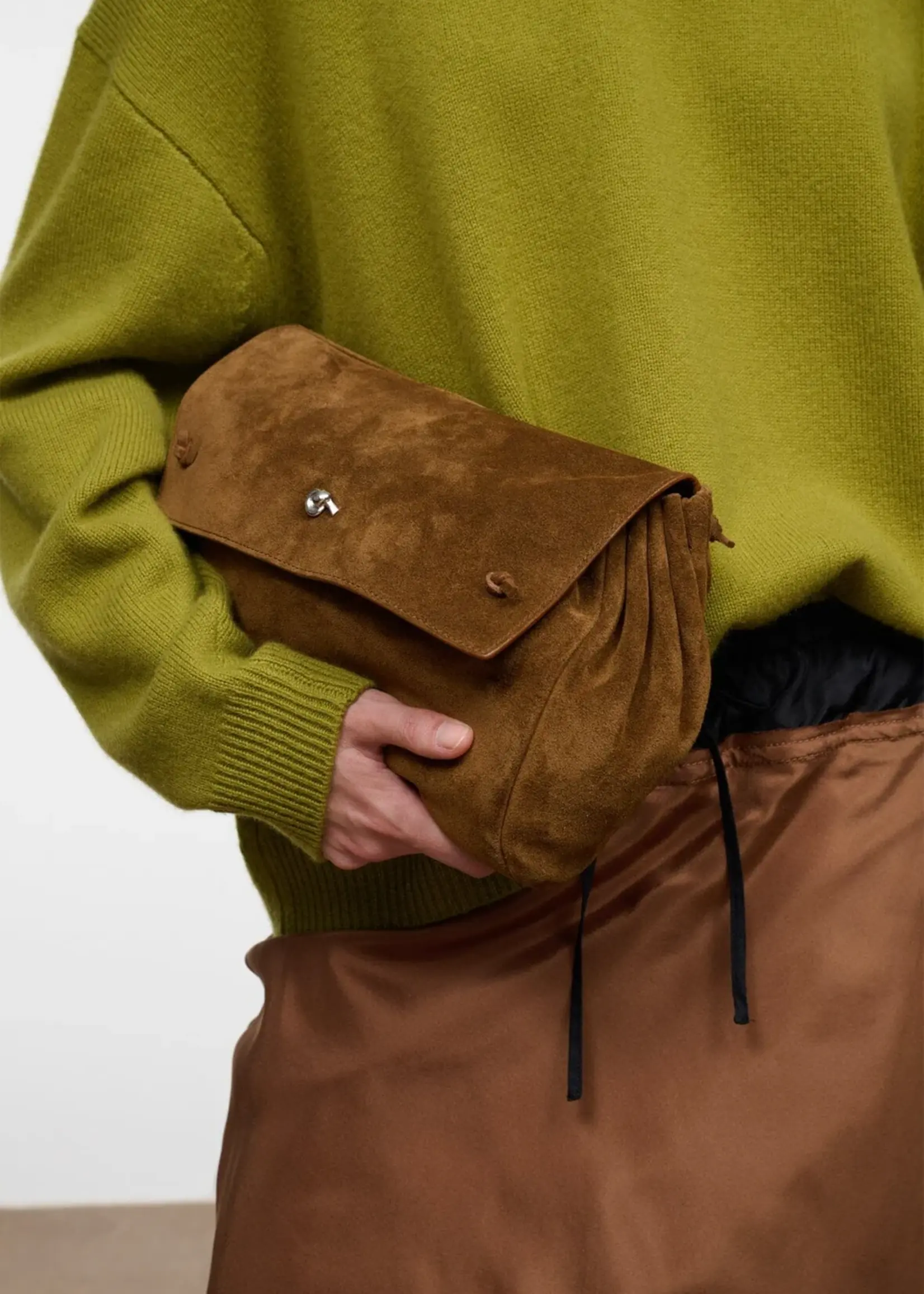 Staud CY CONVERTIBLE BAG CIGAR