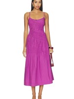 Lyra Midi Dress - Magenta