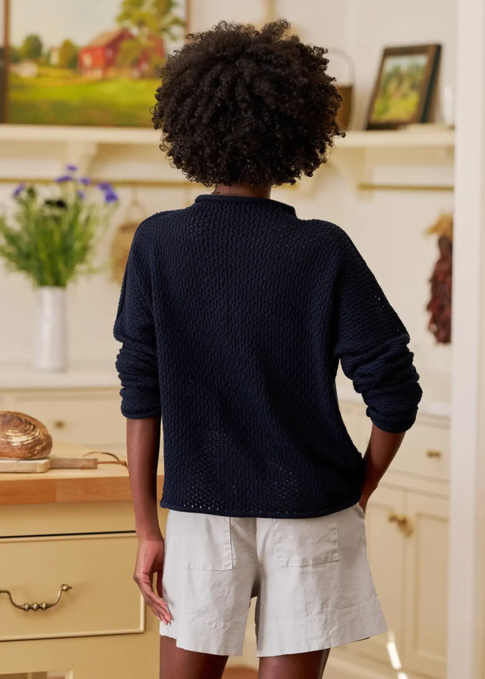 Frank & Eileen Monterey - Rolled Funnel Neck Sweater