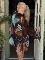 Staud Esther Mini Dress Butterfly Sky