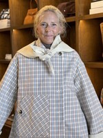 Jerry Reversible Crop Trench - Ginger Check