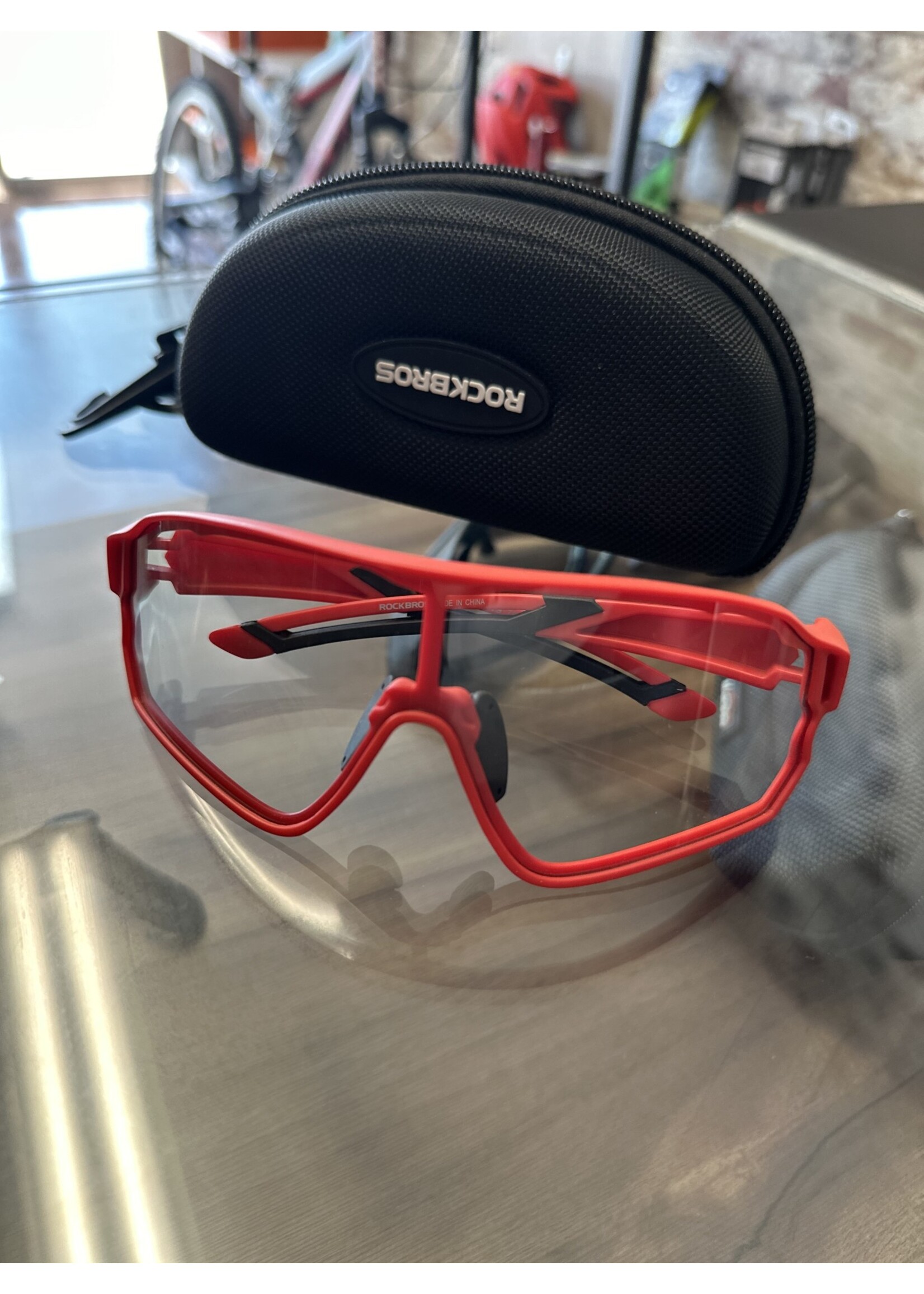 Rockbross Gafas fotocromaticas Rojo