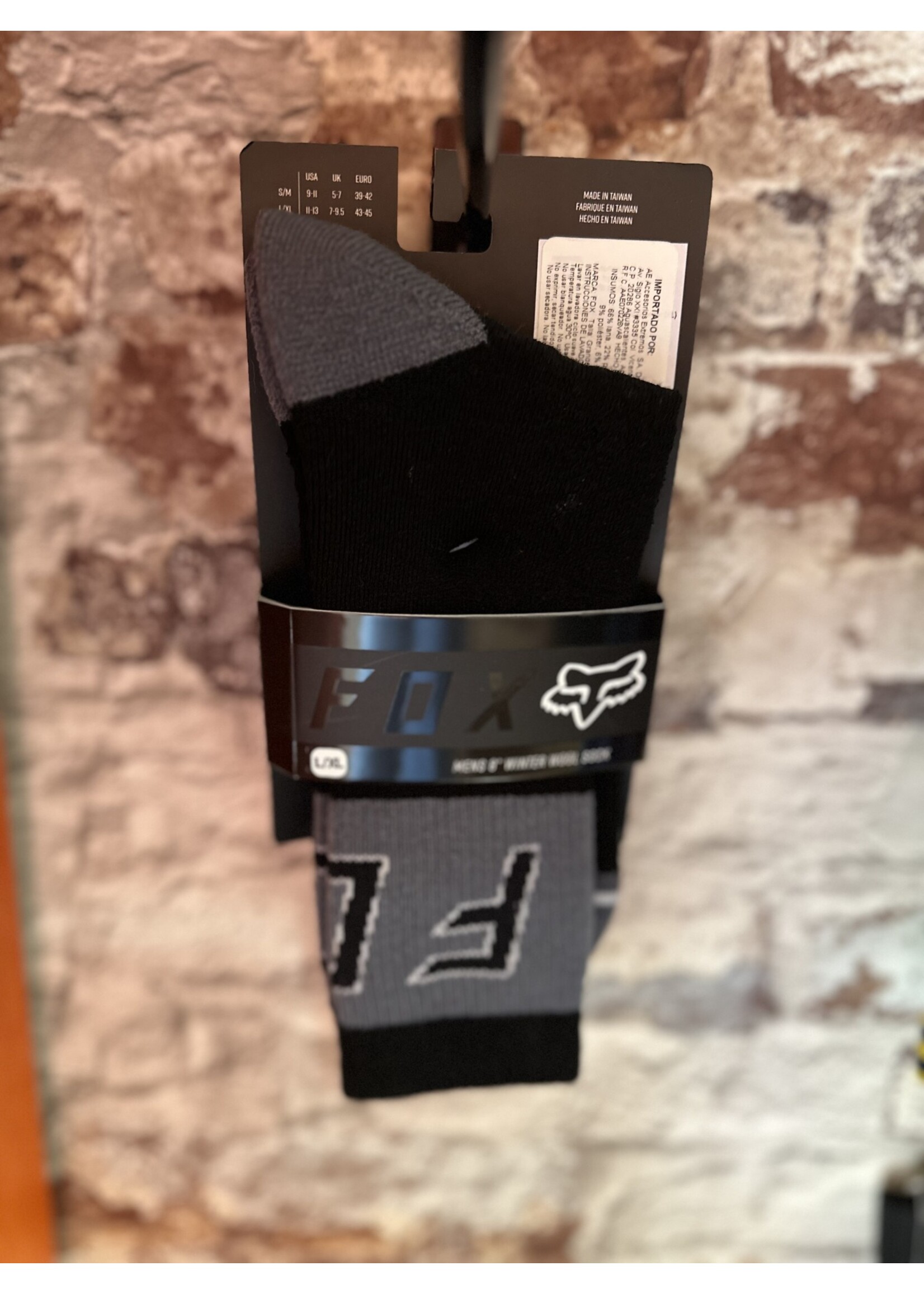 Fox Calcetines Negro/Gris L/XL