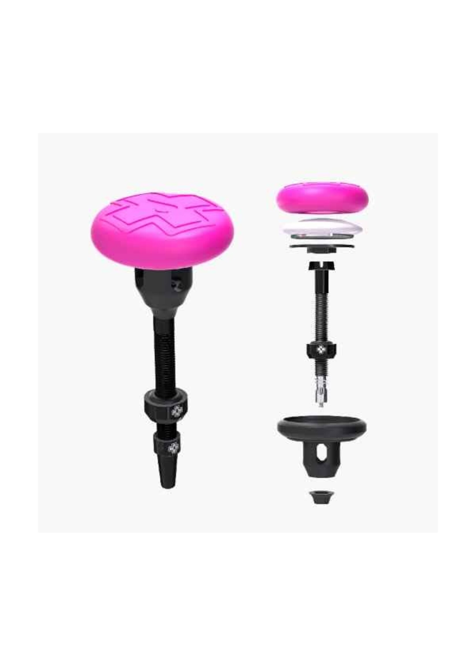 Muc-Off Porta Airtag tubeless para Neumatico Rosa/Negro
