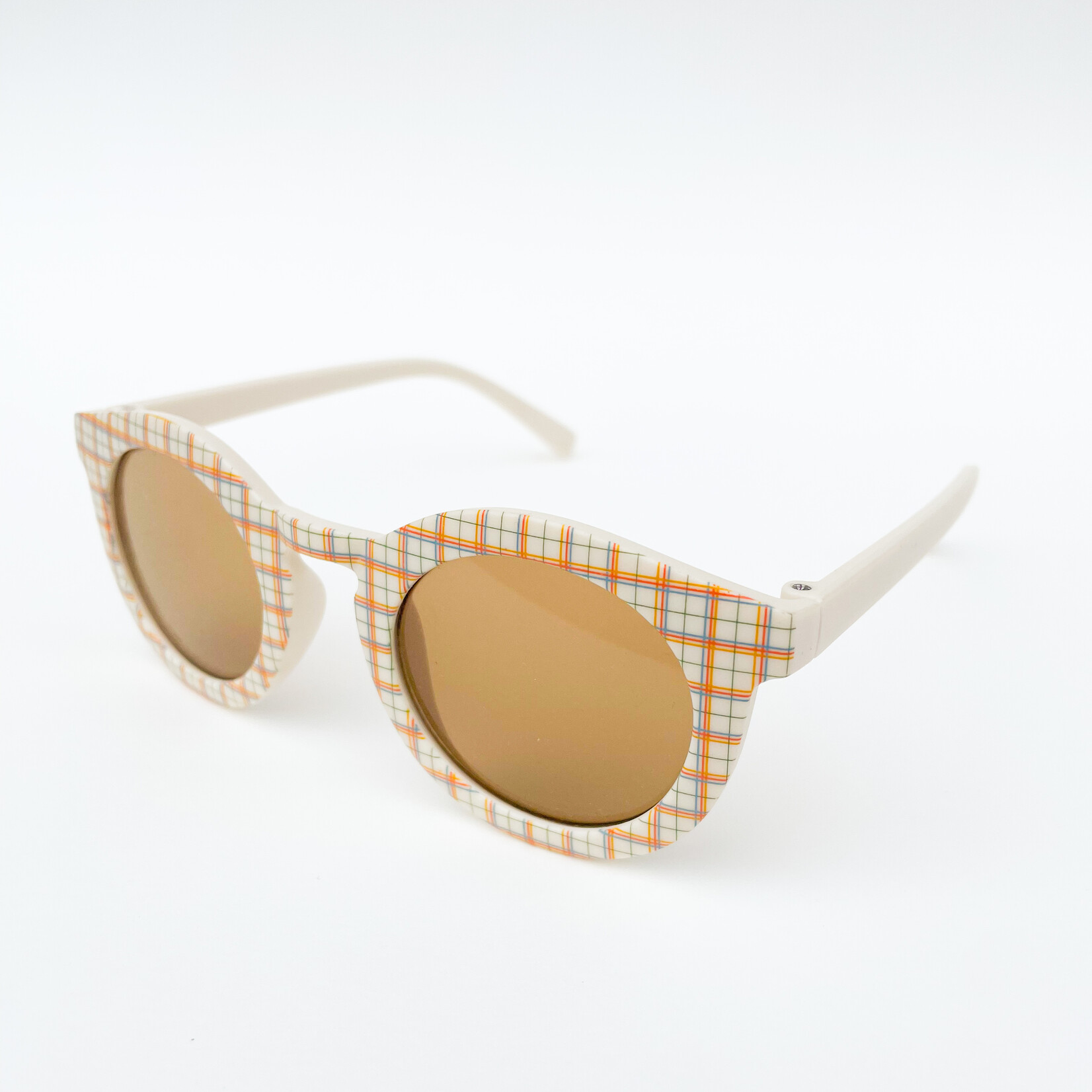Retro Plaid Kids Sunglasses