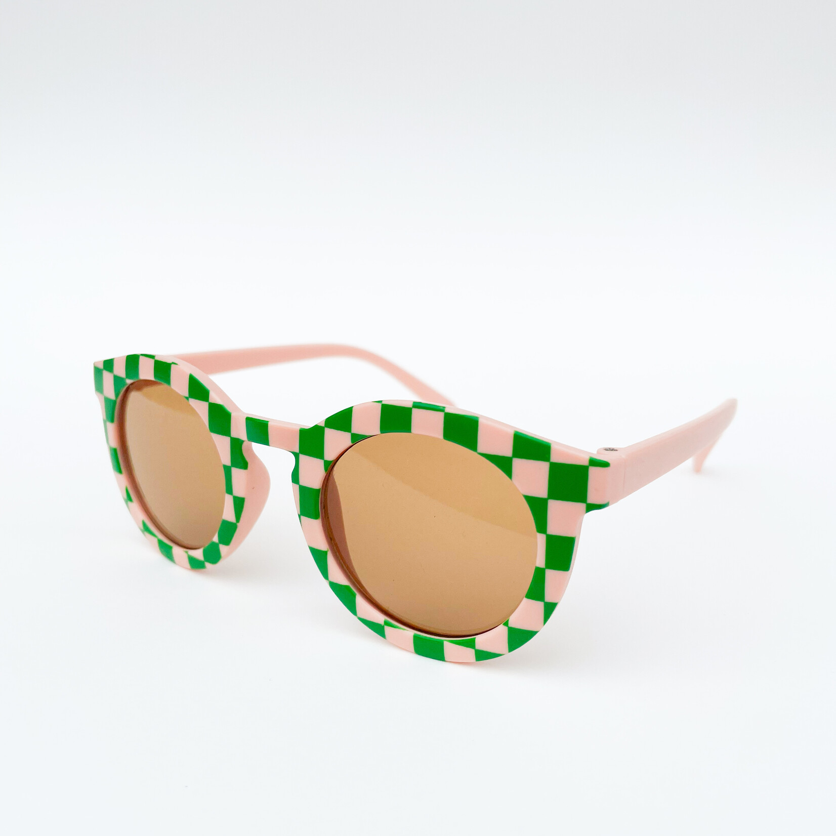 Retro Blush & Green Kids Sunglasses