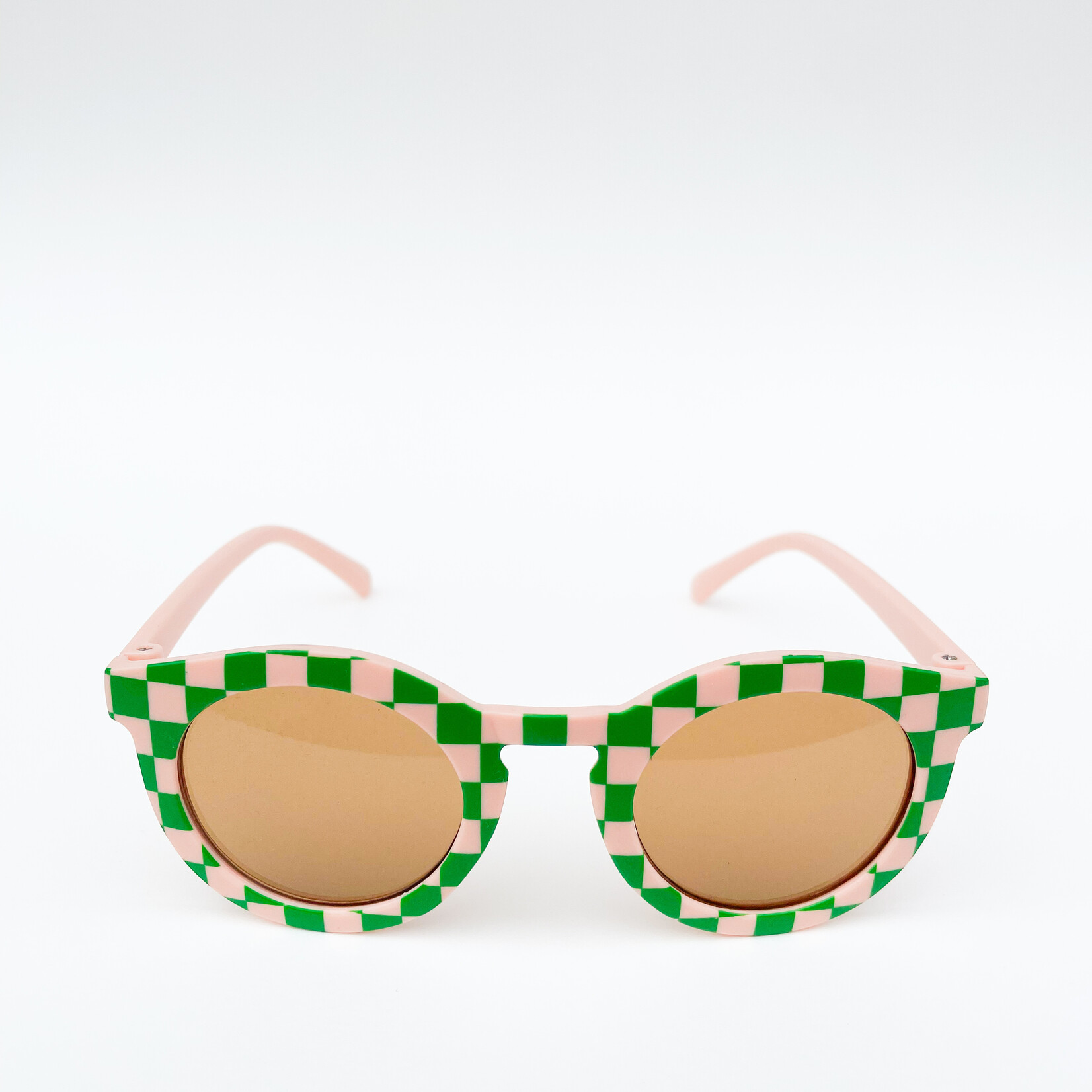Retro Blush & Green Kids Sunglasses