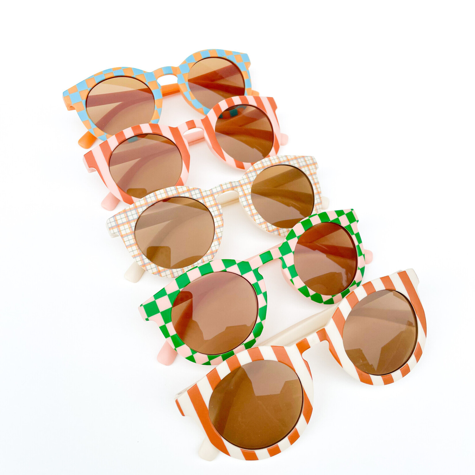 Retro Blush & Tan Suglasses