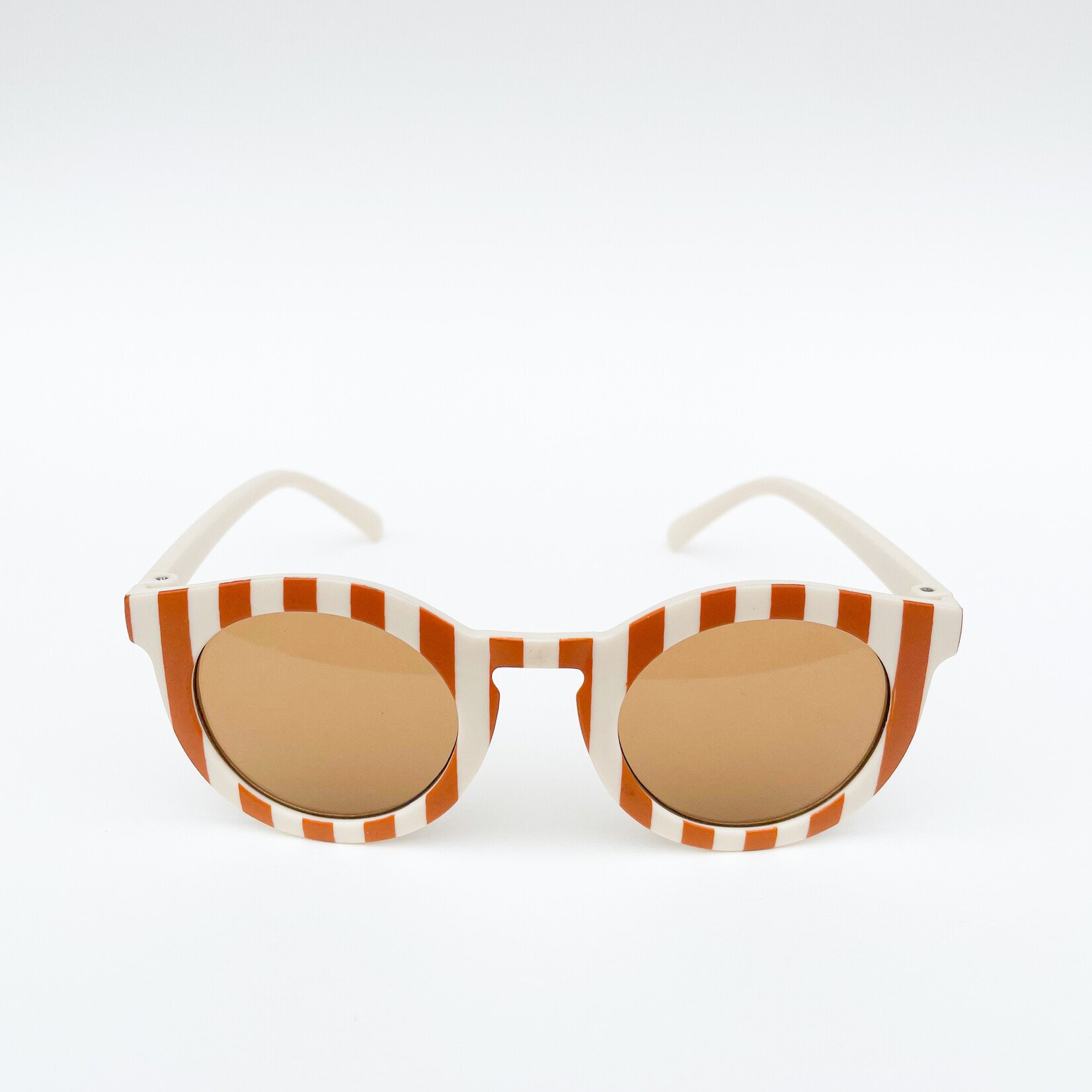 Retro Cream & Tan Suglasses