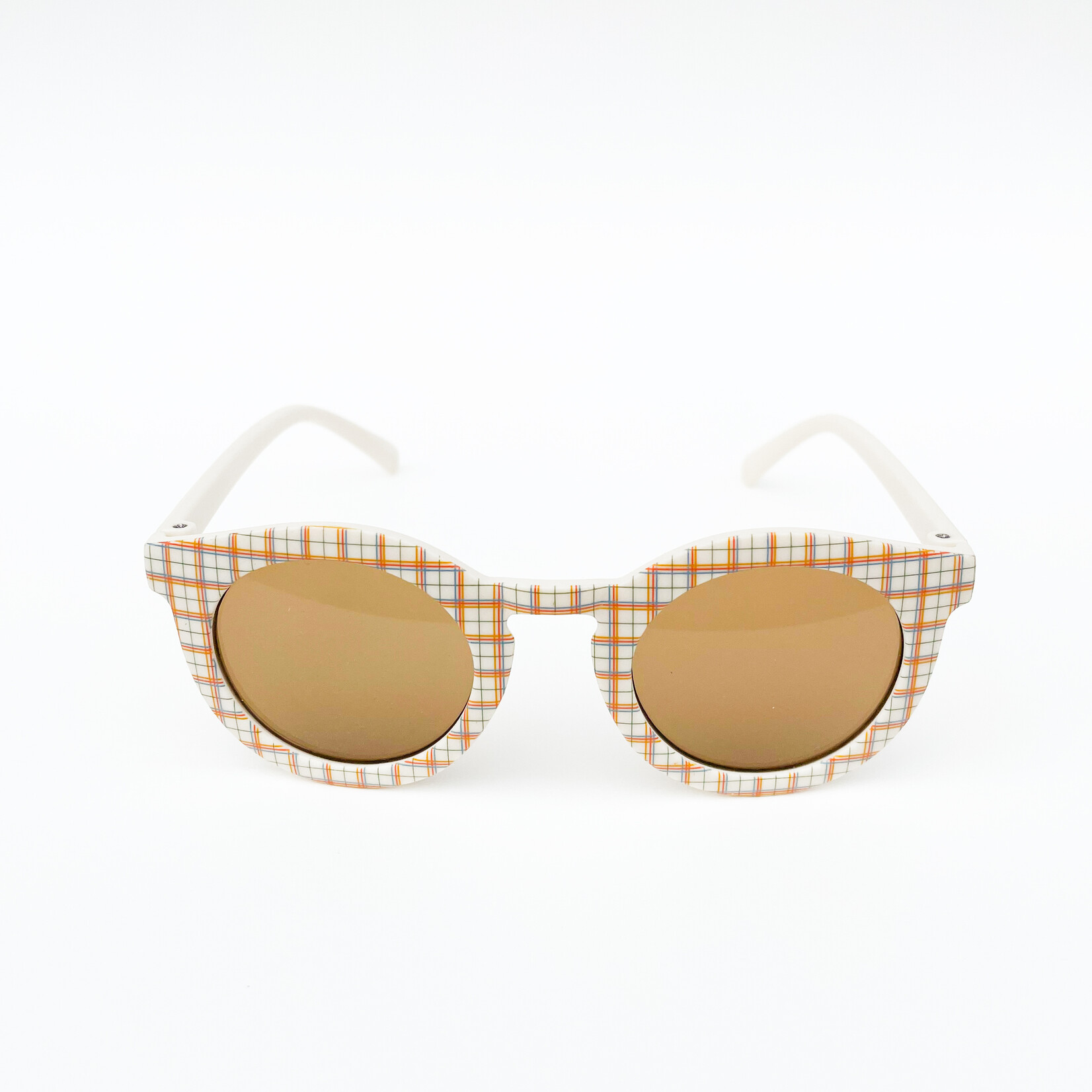 Retro Plaid Kids Sunglasses