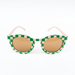 Retro Blush & Green Kids Sunglasses