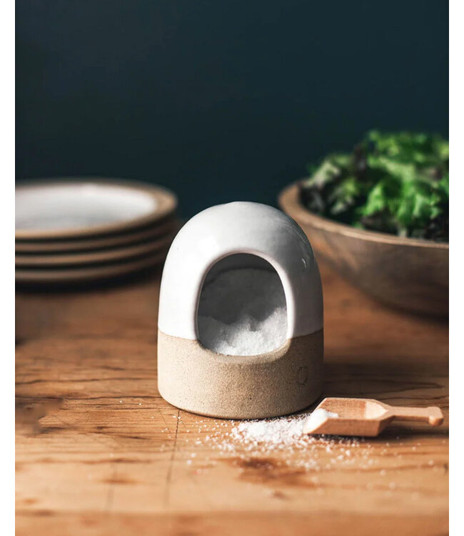 Farmhouse Pottery Beehive Salt Cellar w/ Spoon