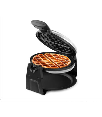 7" Rotary Belgian Waffle Maker | Black