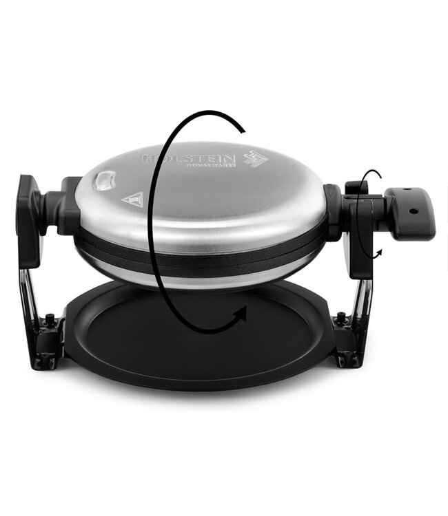 7" Rotary Belgian Waffle Maker | Black