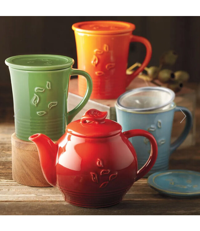 Republic of Tea Dancing Leaves Teapot