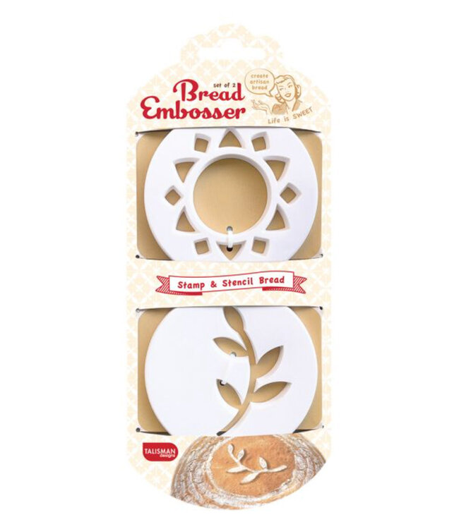 HIC Harold Import Company Bread Embosser Stencils - Set of 2