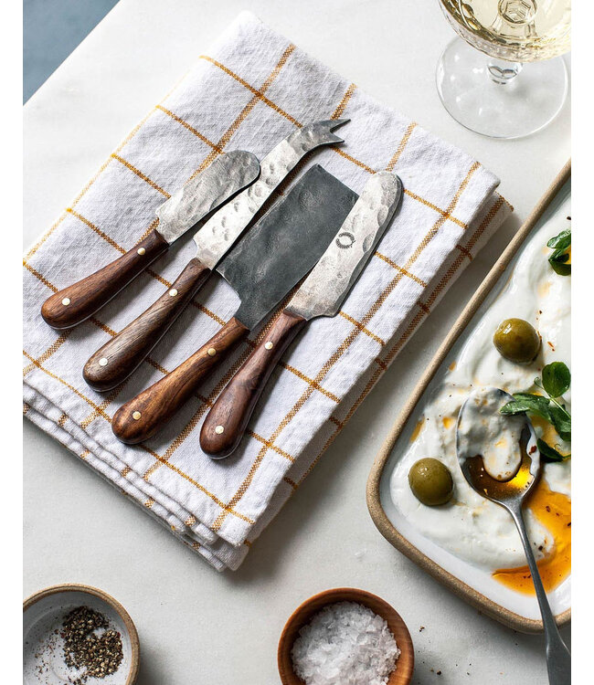 Farmhouse Pottery Artisan Forged Cheese Knife - Set of 4