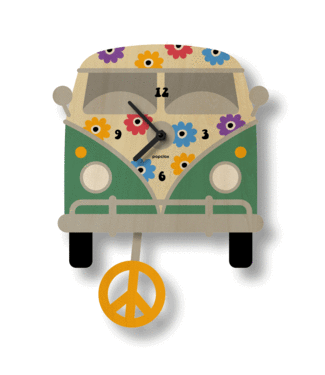Popclox Pendulum Clock - Vehicles