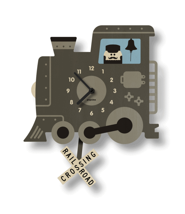 Popclox Pendulum Clock - Vehicles