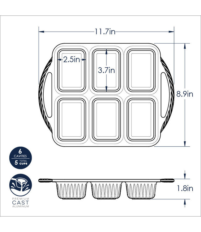 Nordic Ware Procast Mini Loaf Pan