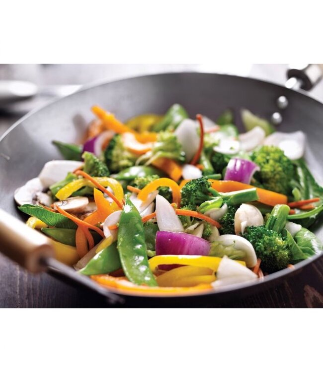 HIC Harold Import Company Helen's Asian Kitchen Carbon Steel Stir Fry Pan