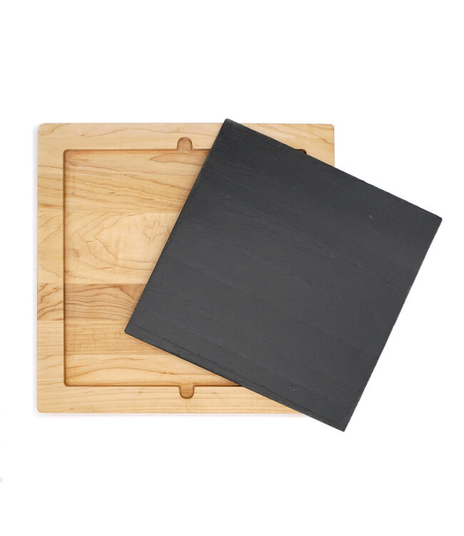 JK Adams Maple & Slate Serving Tray