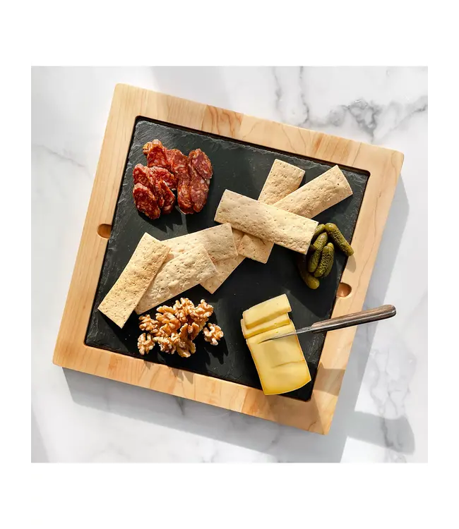 JK Adams Maple & Slate Serving Tray