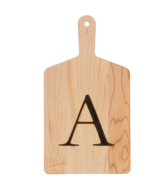 JK Adams Monogrammed Maple Cheese Board Gift Pack
