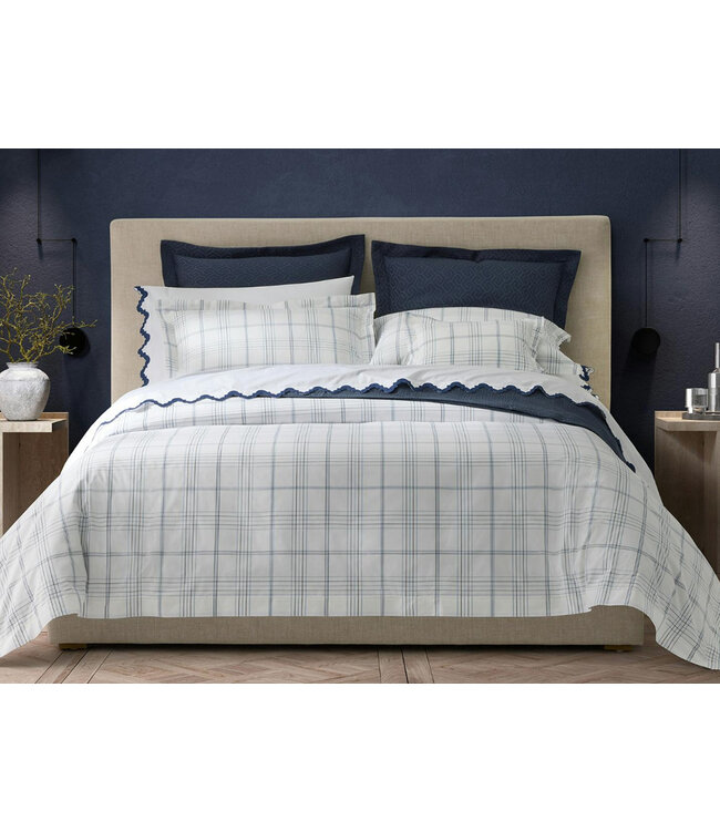 Matouk August Plaid Duvet Cover