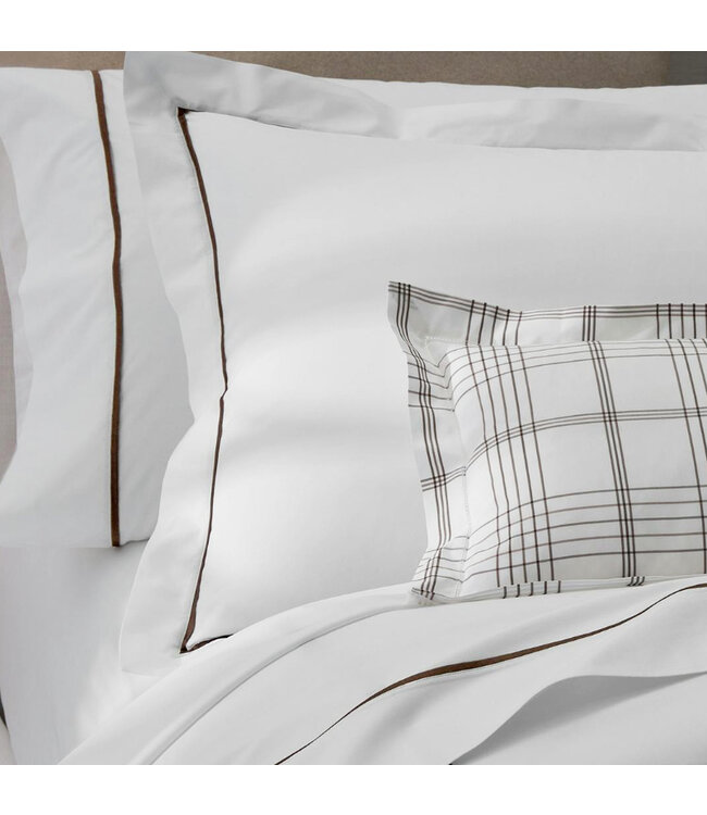 Matouk August Plaid Duvet Cover