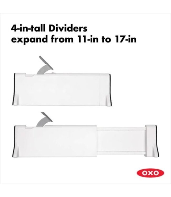 OXO Good Grips Expandable Dresser Drawer Dividers