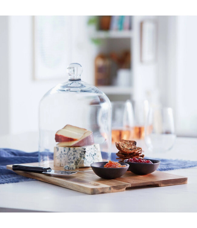 Libbey Cheese Board Serving Set with Glass Dome