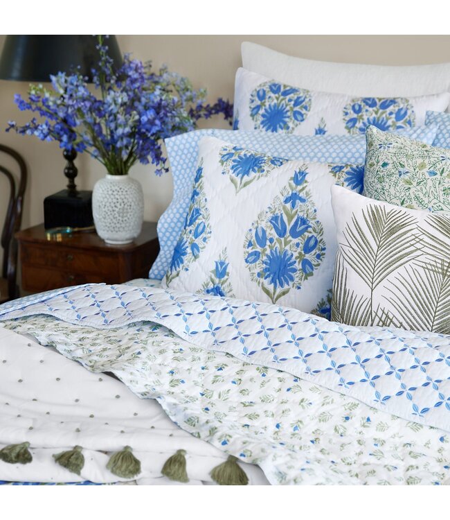 John Robshaw Mayra Azure Sham