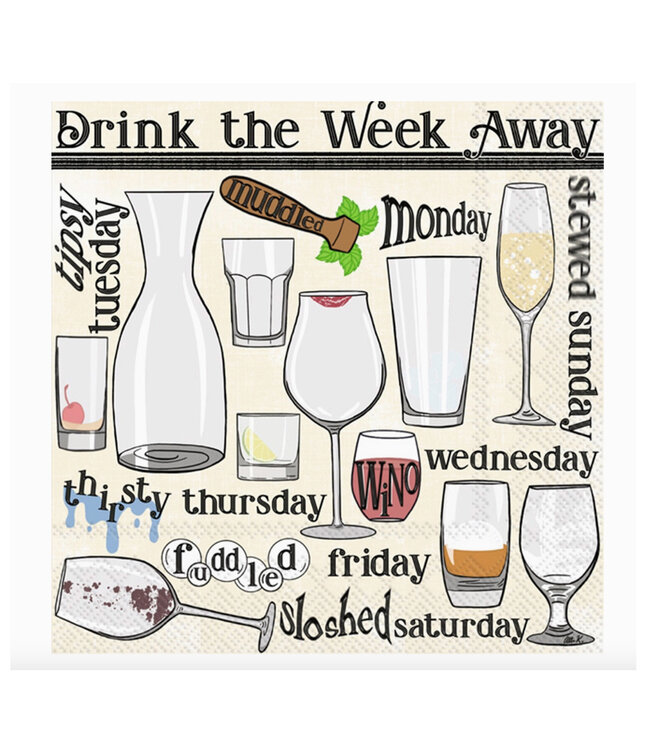 Drink of the Week Cocktail Napkins