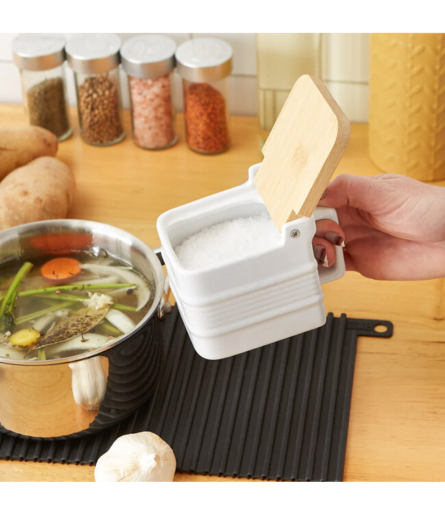 RSVP Stoneware Salt Box