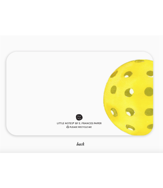 E. Francis Little Notes Pickleball