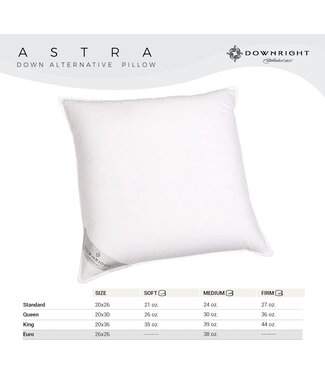 Downright Astra Down Alternative Euro Pillow