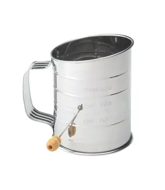 HIC Harold Import Company Mrs. Anderson's Baking Hand Crank Sifter, 3 Cup