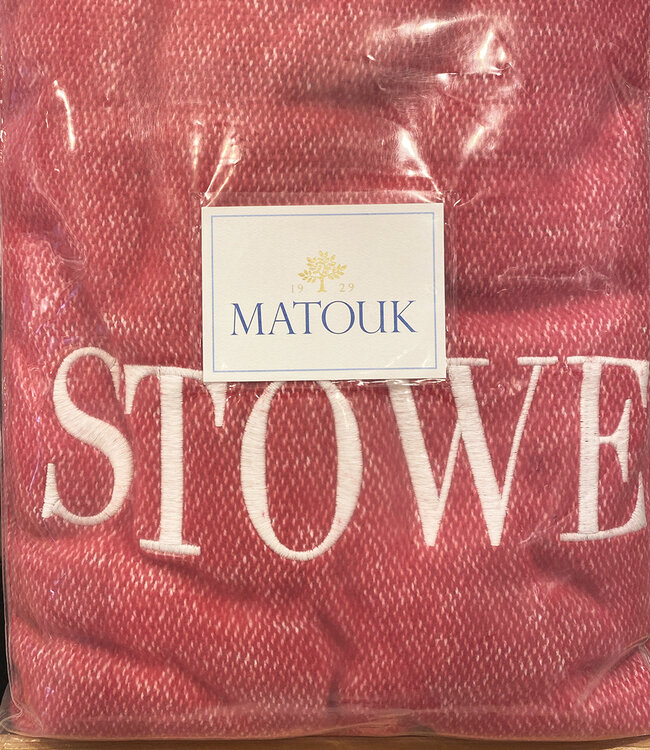 Matouk Pezzo Throw - Monogrammed STOWE