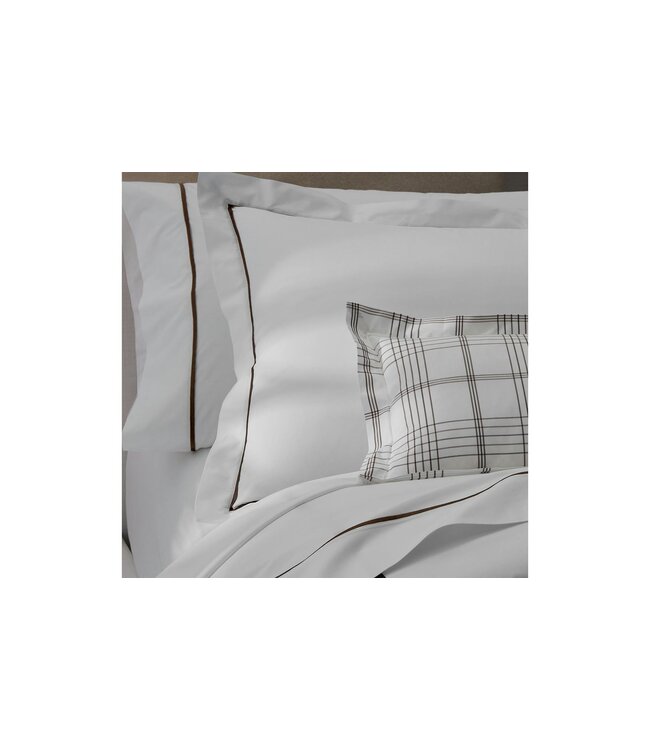 Matouk August Plaid Sable Shams